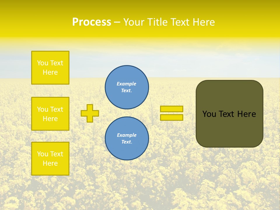 Colza Rural Cloud PowerPoint Template