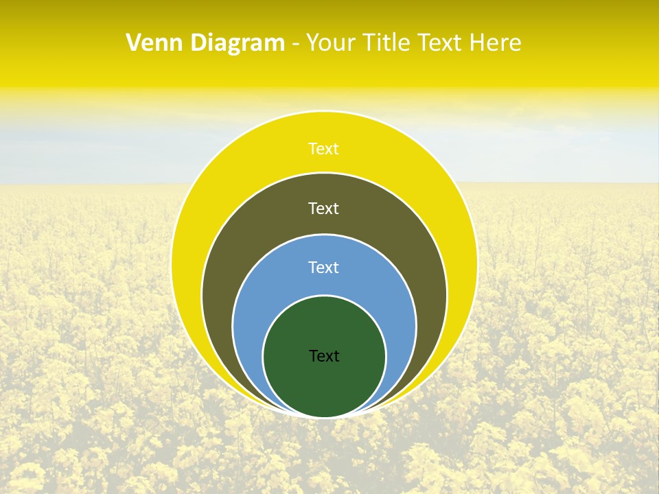 Colza Rural Cloud PowerPoint Template