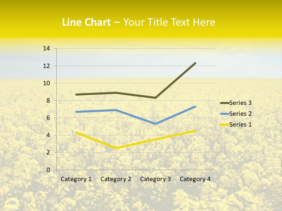 Colza Rural Cloud PowerPoint Template