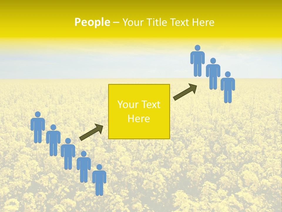 Colza Rural Cloud PowerPoint Template