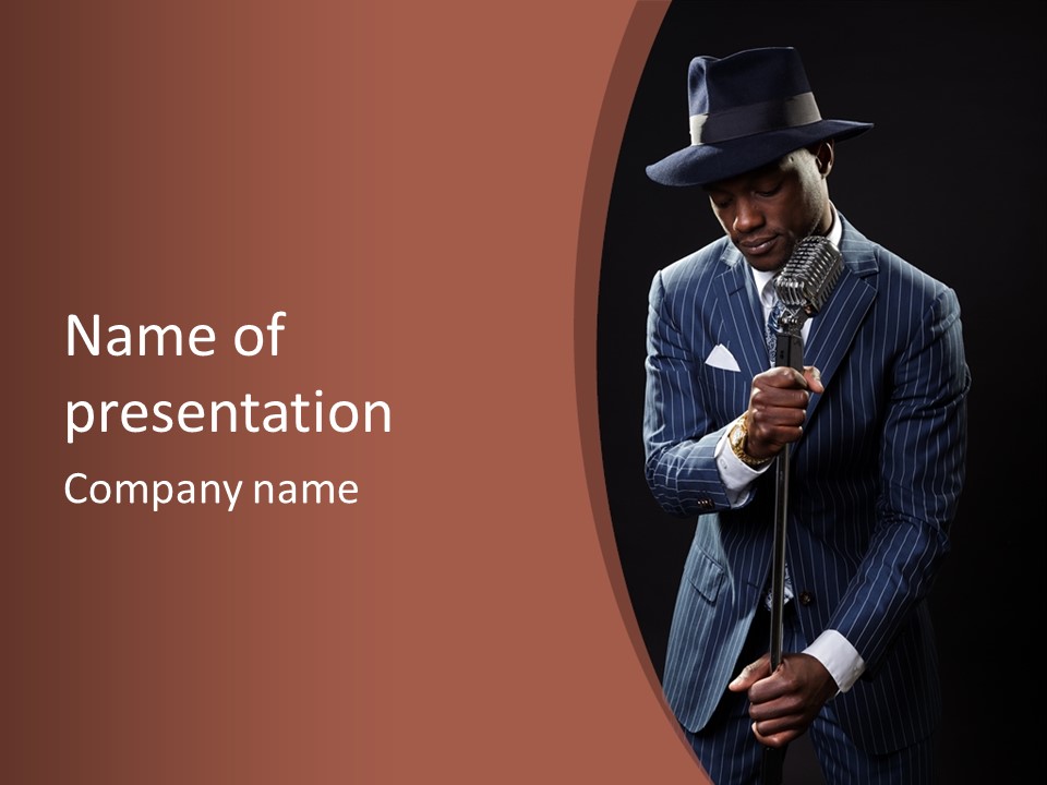 Hat Tobacco Music PowerPoint Template