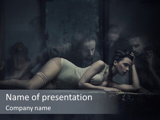 Ugly Lingerie Girl PowerPoint Template