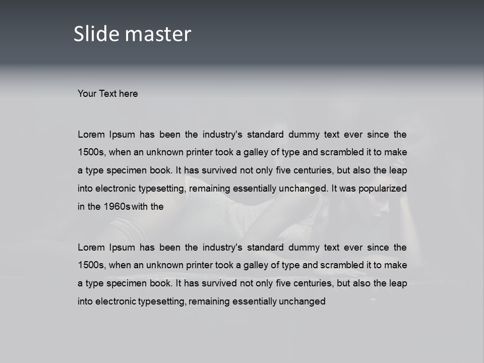 Ugly Lingerie Girl PowerPoint Template