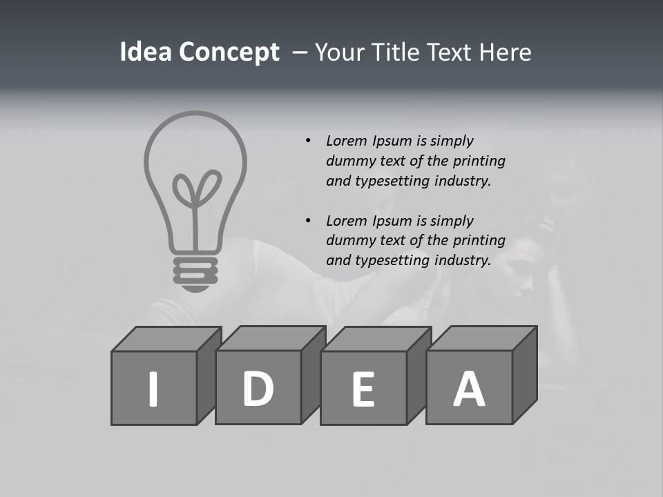 Ugly Lingerie Girl PowerPoint Template