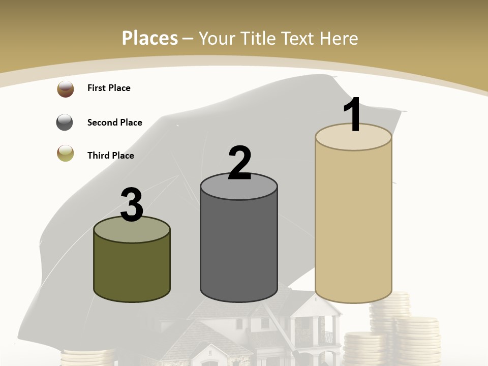 Building Safe Bank PowerPoint Template