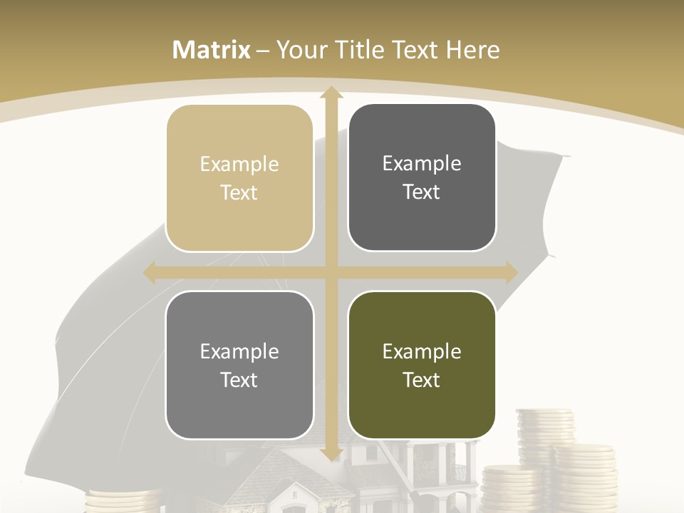 Building Safe Bank PowerPoint Template