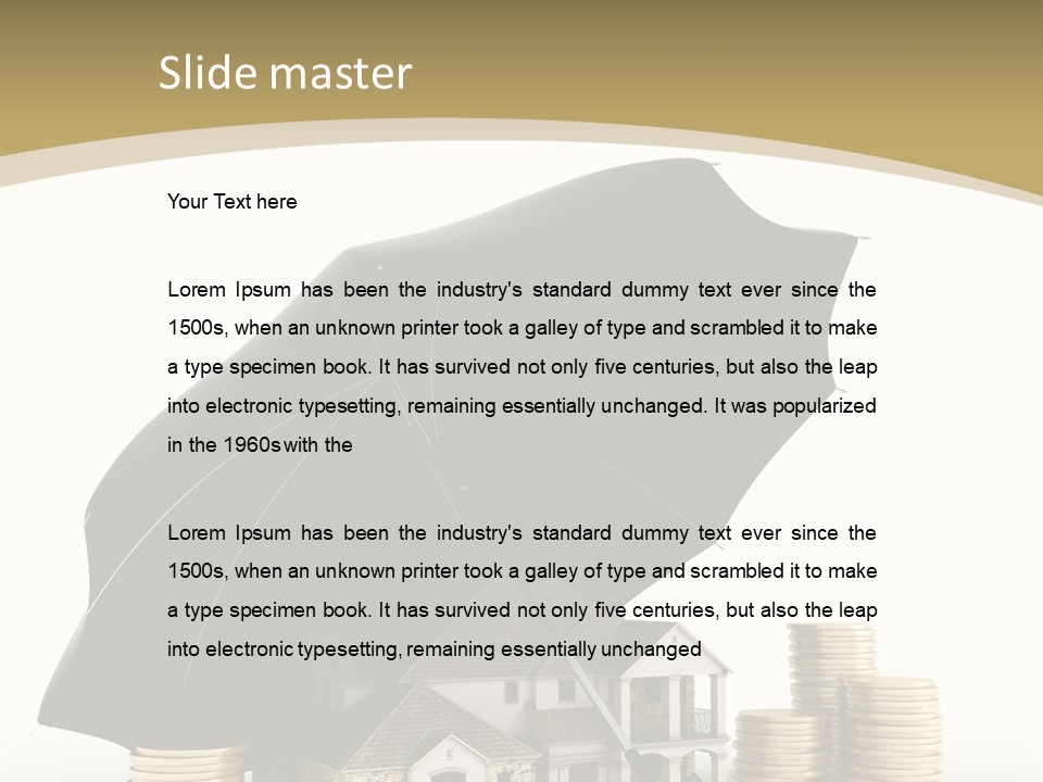 Building Safe Bank PowerPoint Template