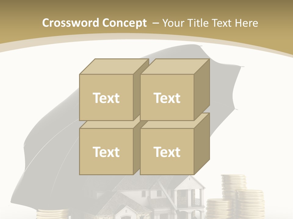 Building Safe Bank PowerPoint Template