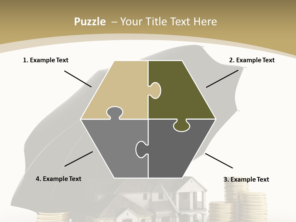Building Safe Bank PowerPoint Template