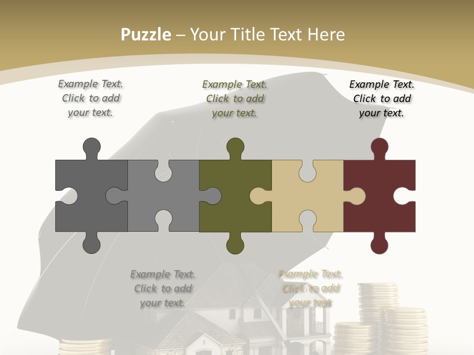 Building Safe Bank PowerPoint Template