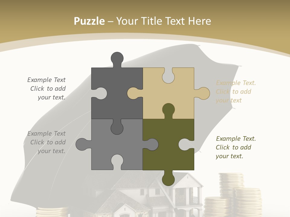 Building Safe Bank PowerPoint Template