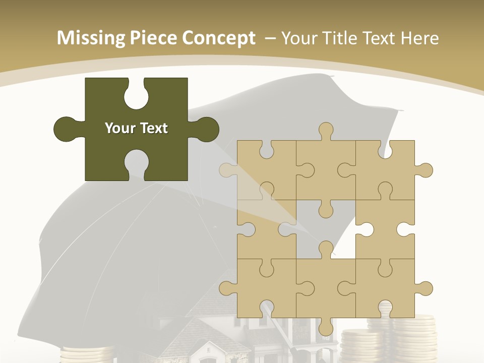 Building Safe Bank PowerPoint Template