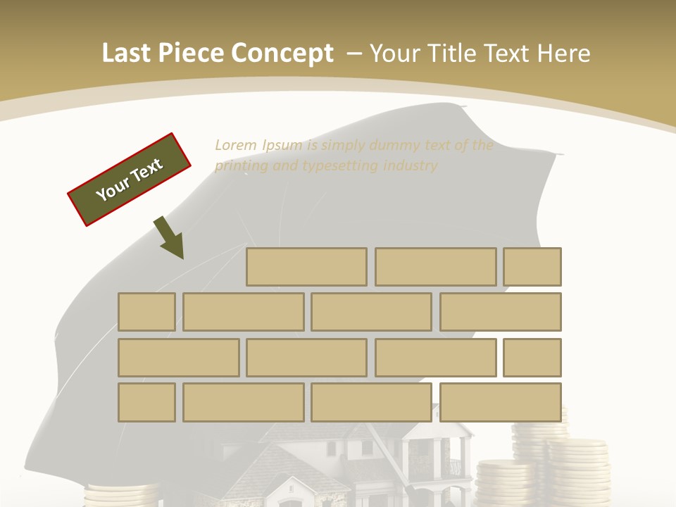 Building Safe Bank PowerPoint Template