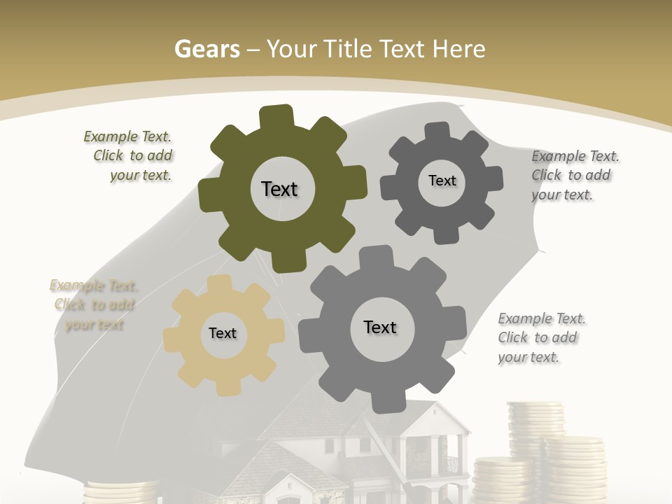 Building Safe Bank PowerPoint Template