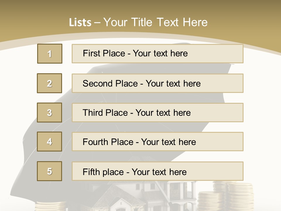 Building Safe Bank PowerPoint Template