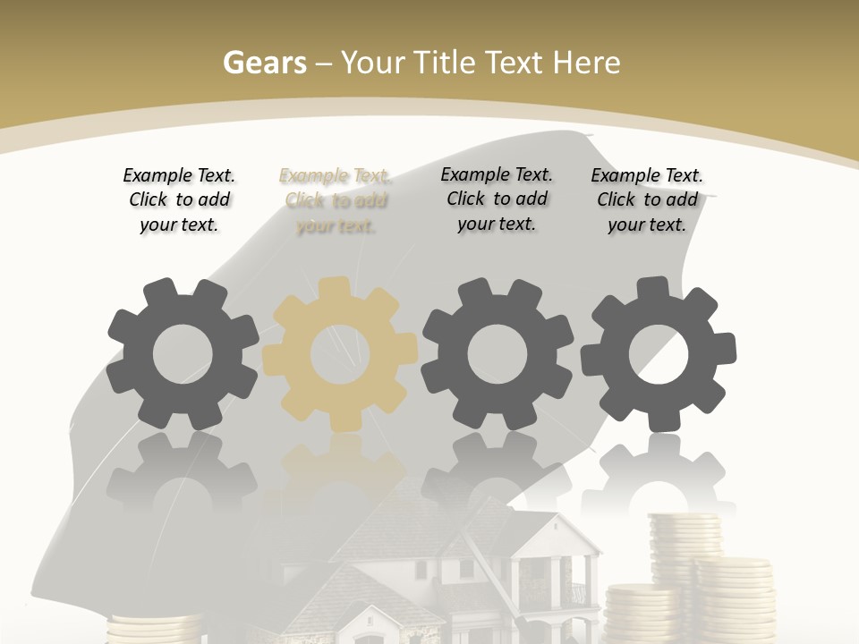 Building Safe Bank PowerPoint Template