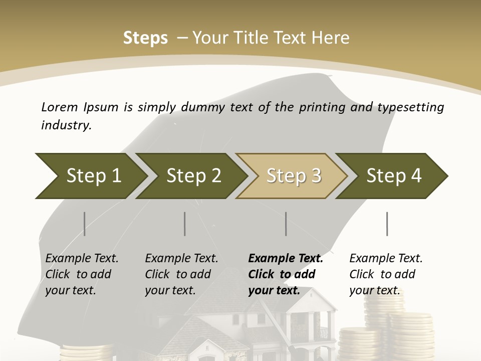 Building Safe Bank PowerPoint Template