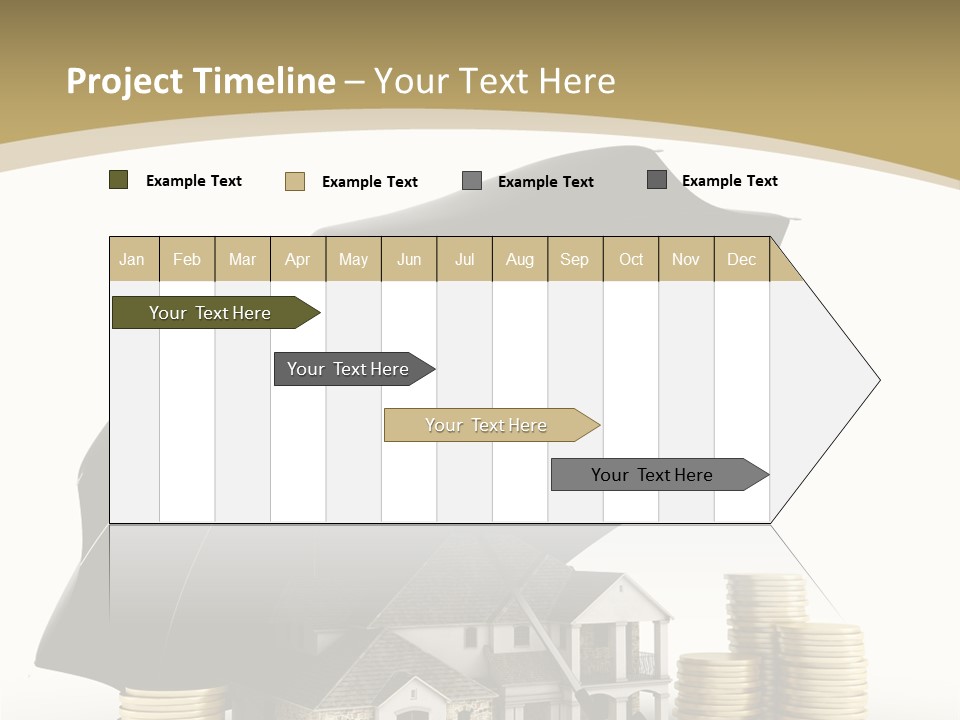 Building Safe Bank PowerPoint Template