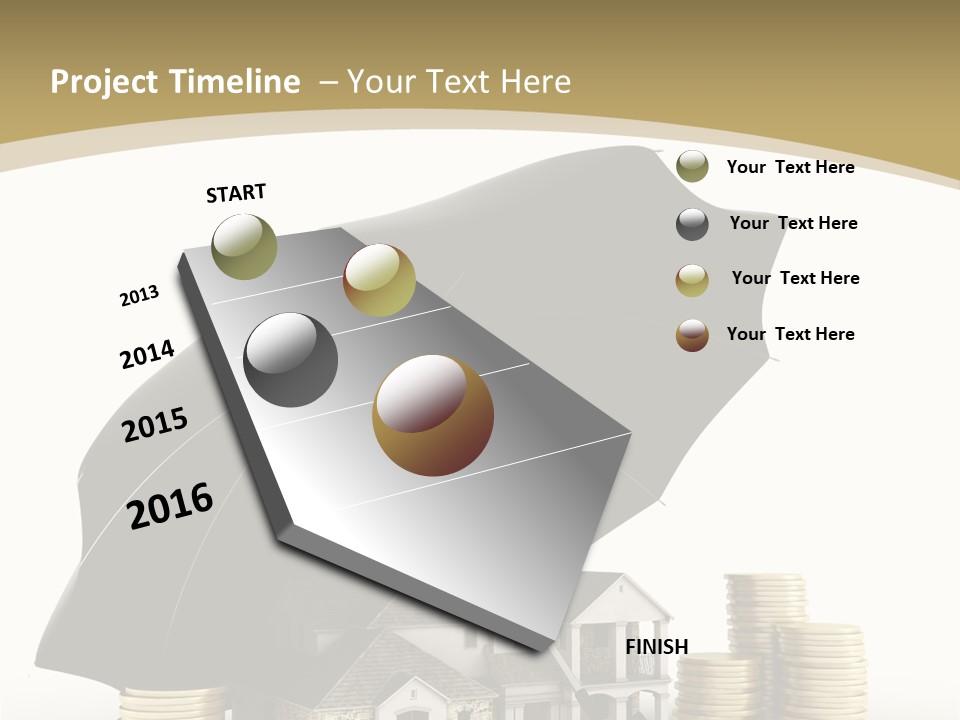 Building Safe Bank PowerPoint Template