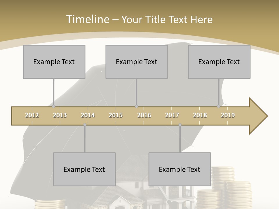 Building Safe Bank PowerPoint Template