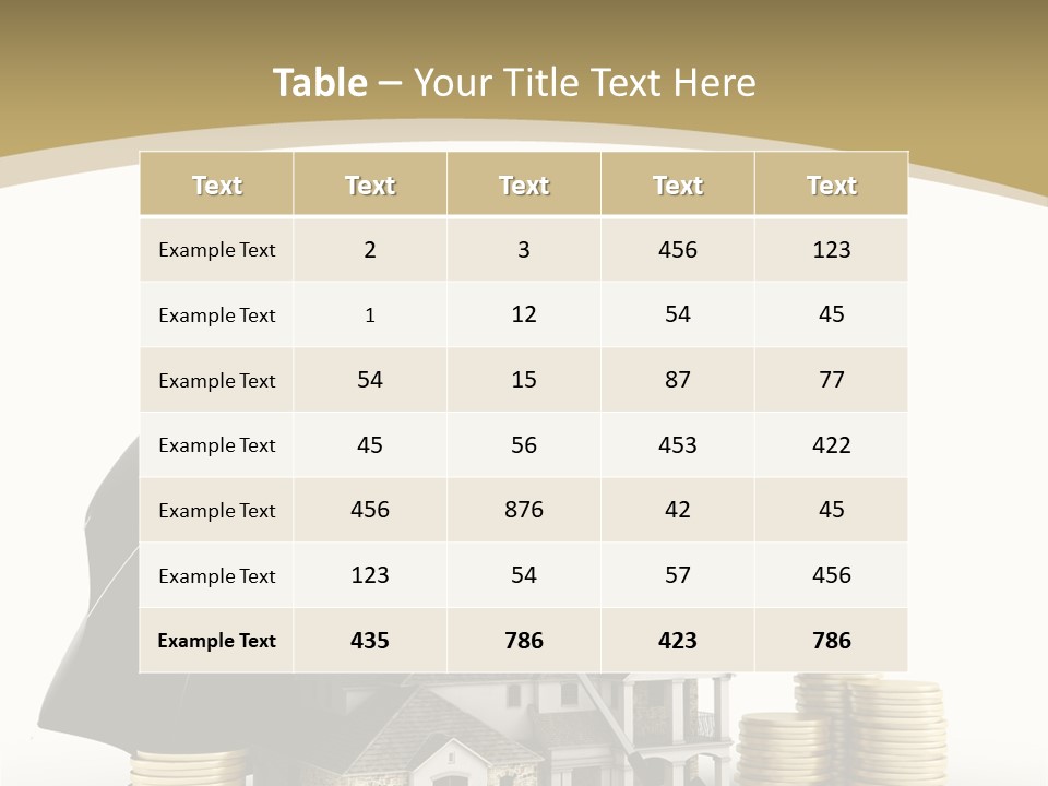 Building Safe Bank PowerPoint Template