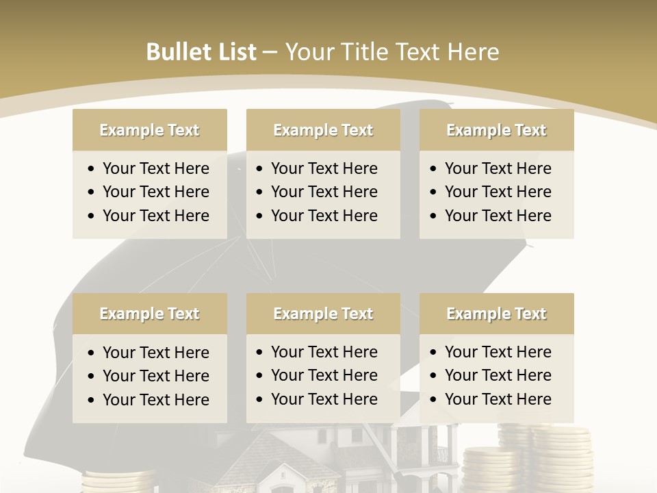 Building Safe Bank PowerPoint Template