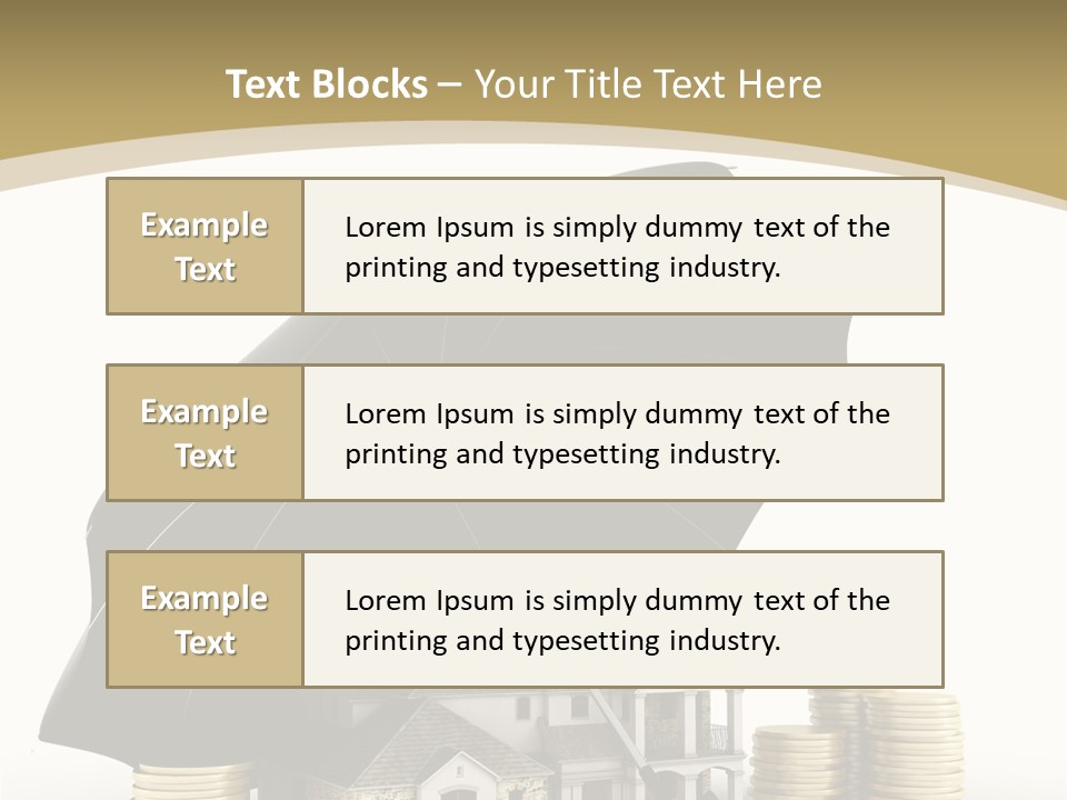 Building Safe Bank PowerPoint Template