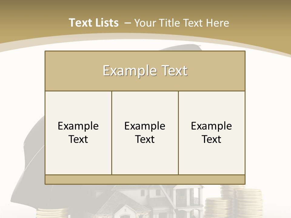 Building Safe Bank PowerPoint Template