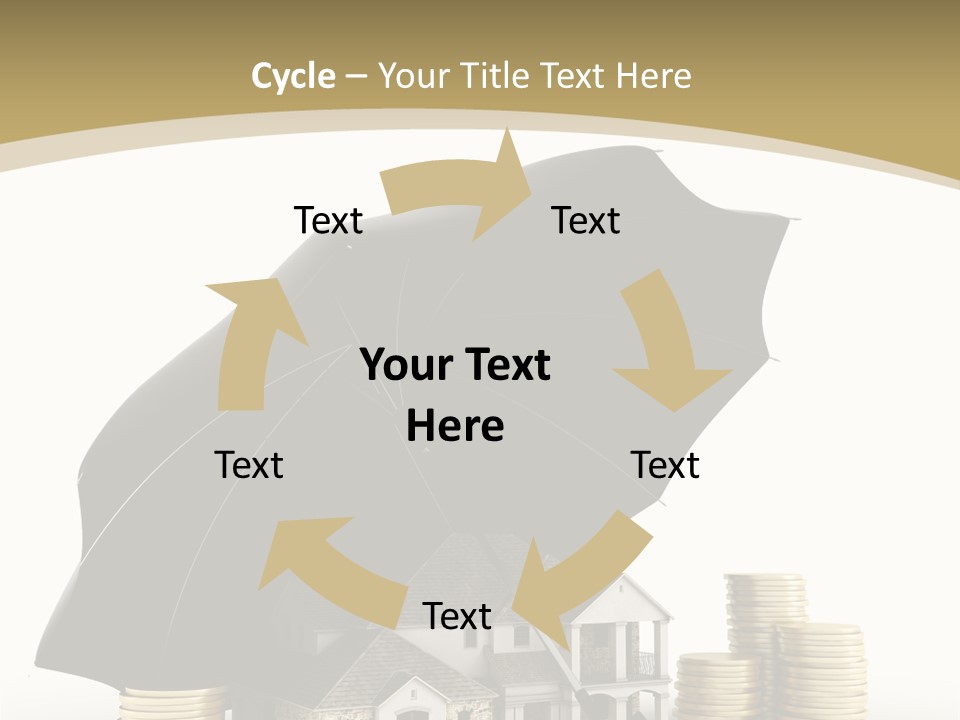 Building Safe Bank PowerPoint Template