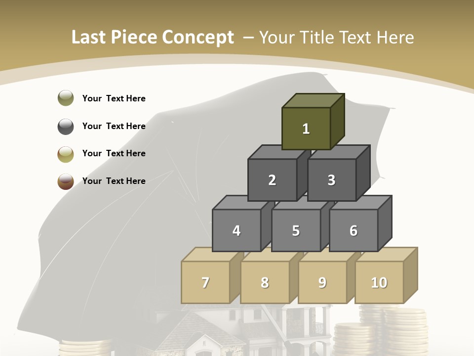 Building Safe Bank PowerPoint Template