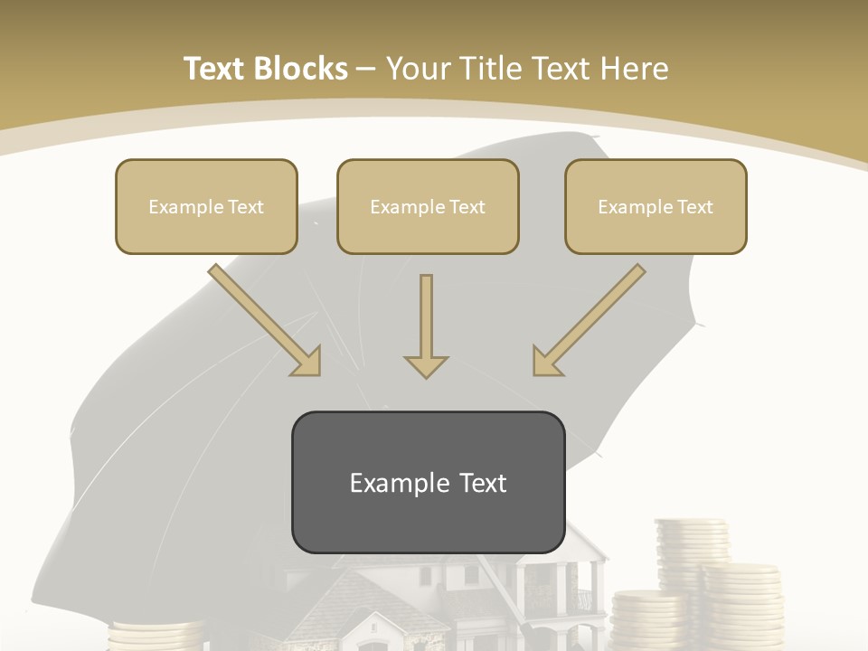 Building Safe Bank PowerPoint Template