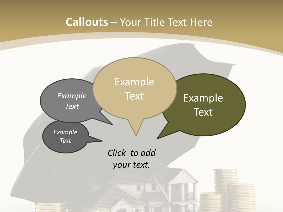 Building Safe Bank PowerPoint Template