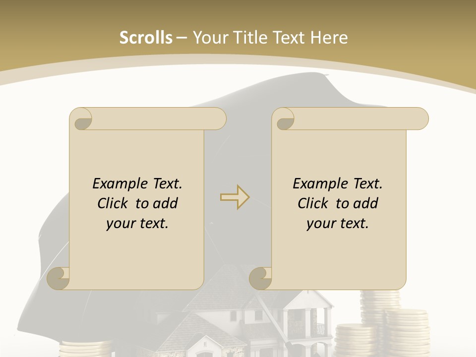 Building Safe Bank PowerPoint Template