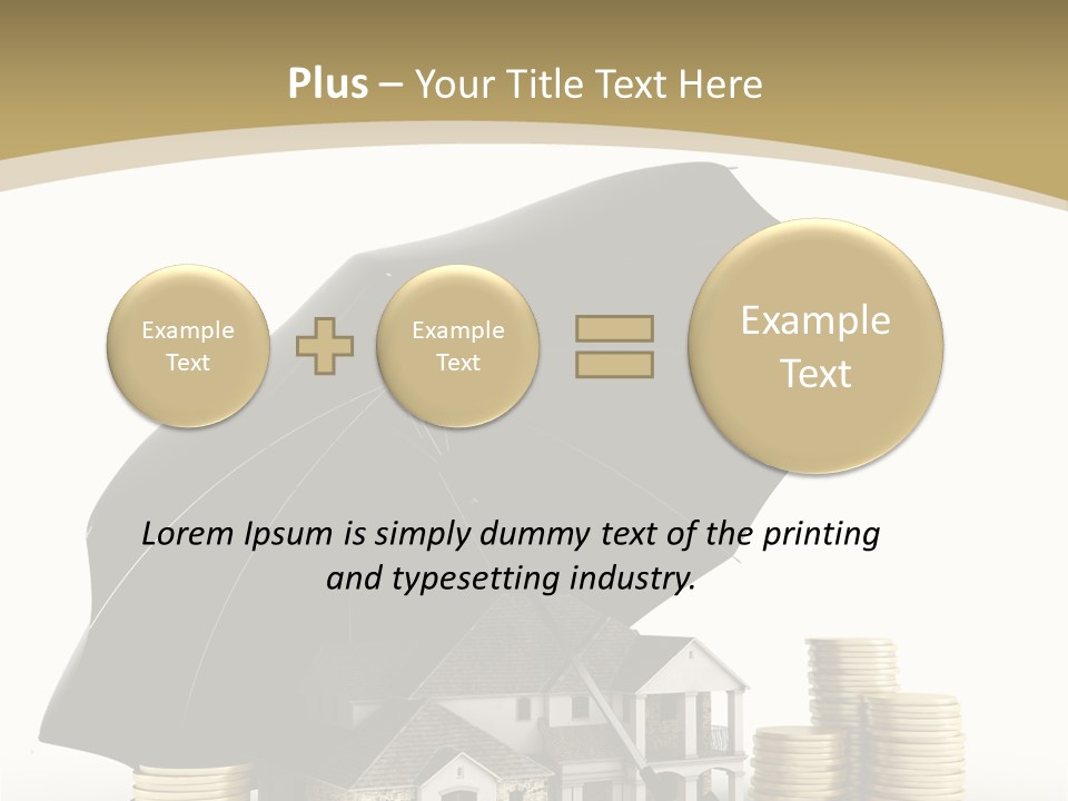 Building Safe Bank PowerPoint Template