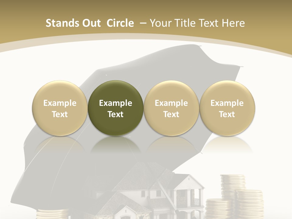 Building Safe Bank PowerPoint Template
