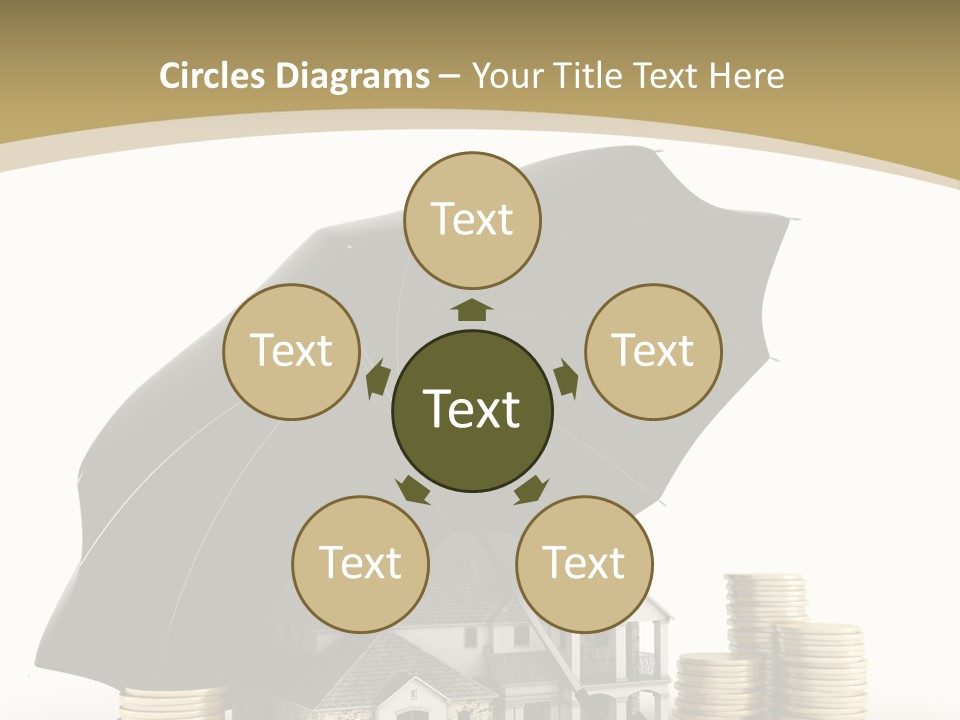 Building Safe Bank PowerPoint Template