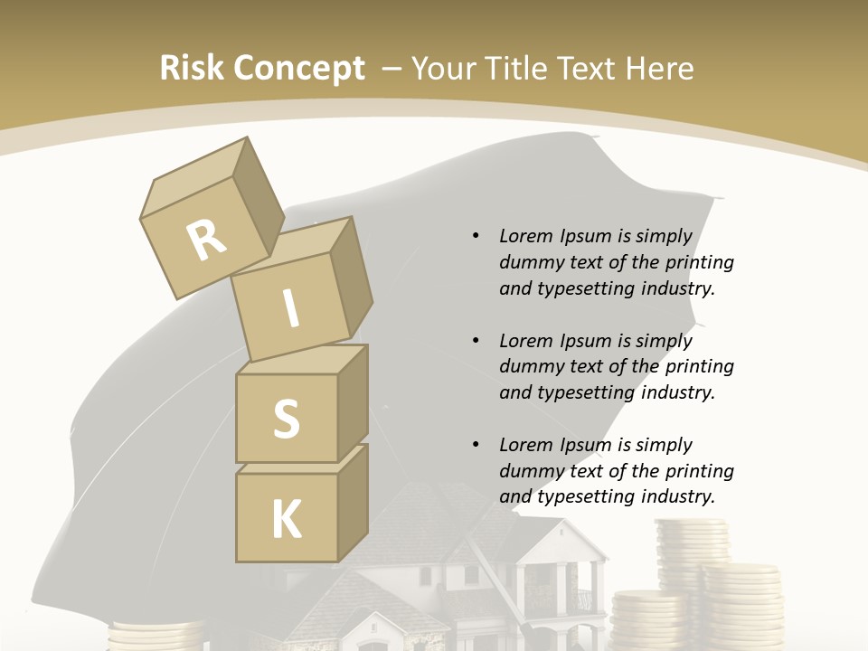 Building Safe Bank PowerPoint Template