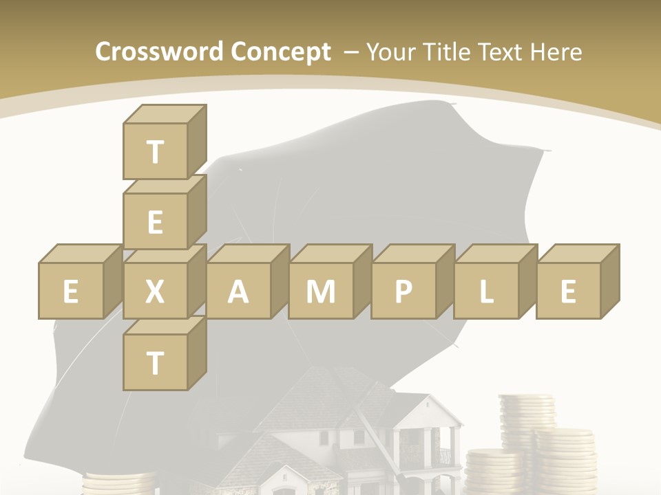 Building Safe Bank PowerPoint Template