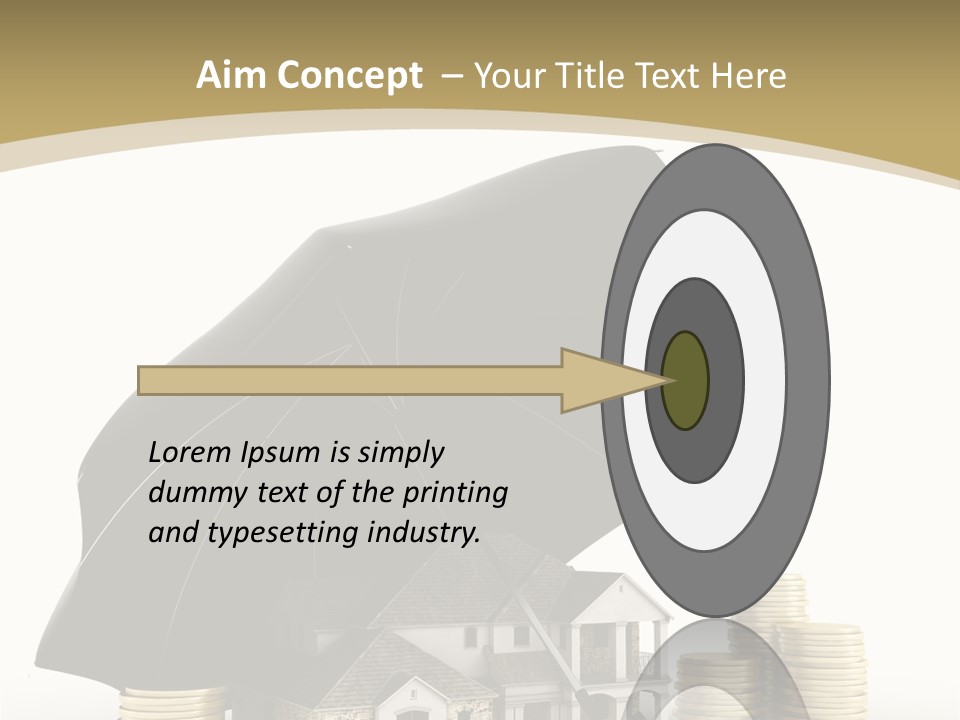 Building Safe Bank PowerPoint Template