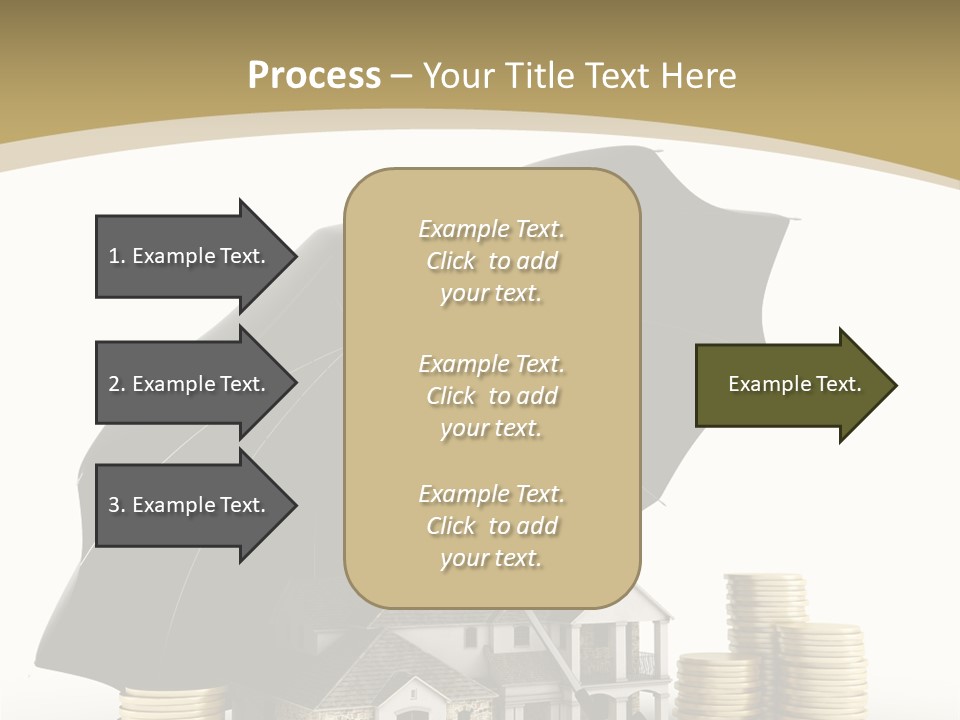 Building Safe Bank PowerPoint Template