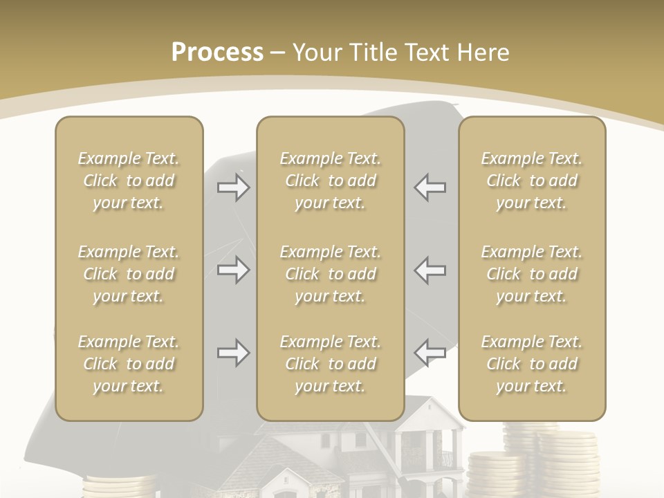 Building Safe Bank PowerPoint Template