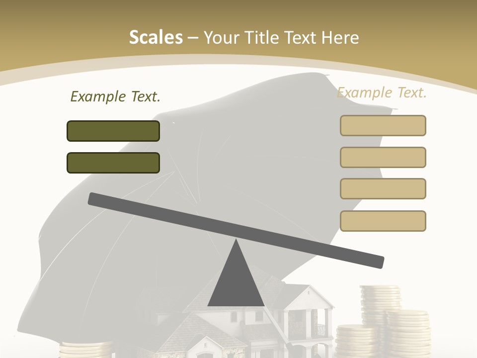 Building Safe Bank PowerPoint Template