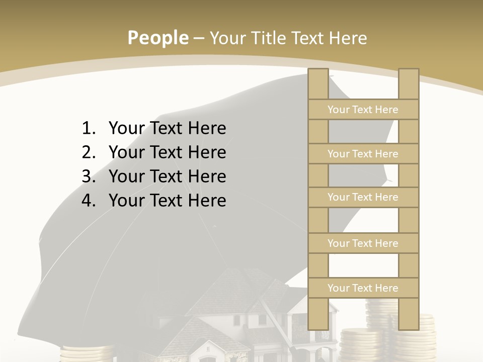 Building Safe Bank PowerPoint Template