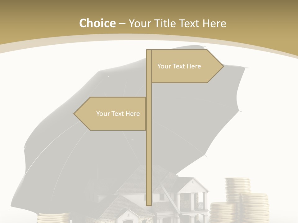 Building Safe Bank PowerPoint Template