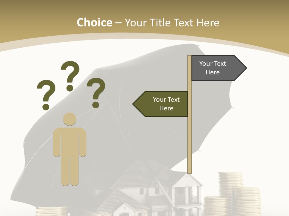 Building Safe Bank PowerPoint Template