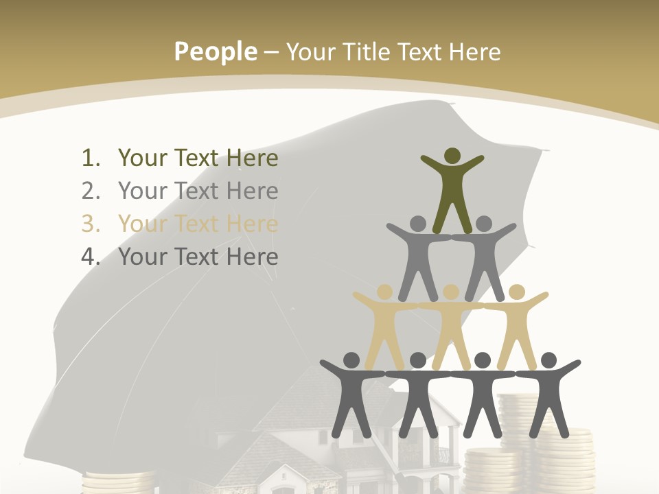 Building Safe Bank PowerPoint Template