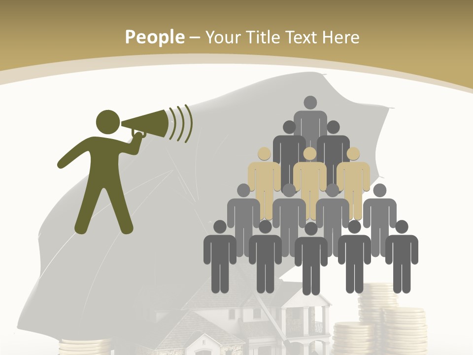 Building Safe Bank PowerPoint Template