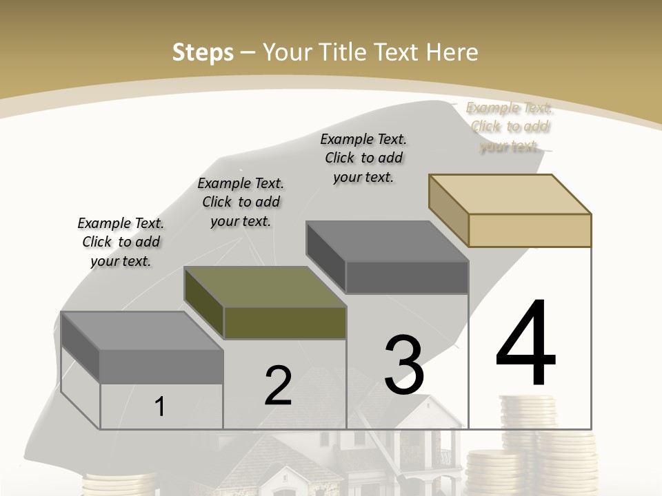 Building Safe Bank PowerPoint Template