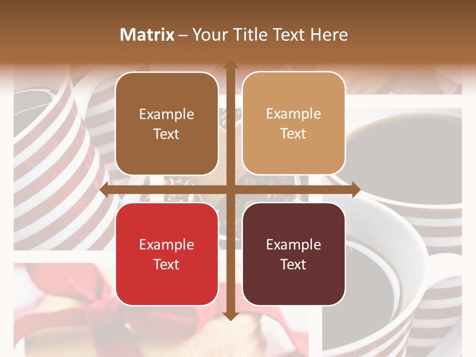 Mocha Dark Heart PowerPoint Template