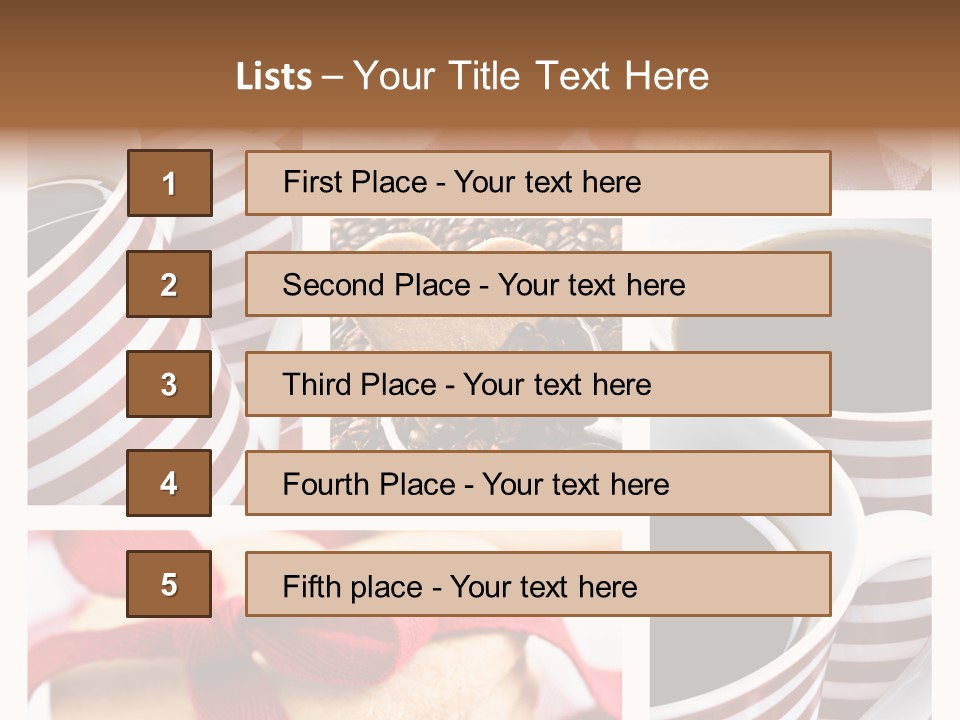 Mocha Dark Heart PowerPoint Template